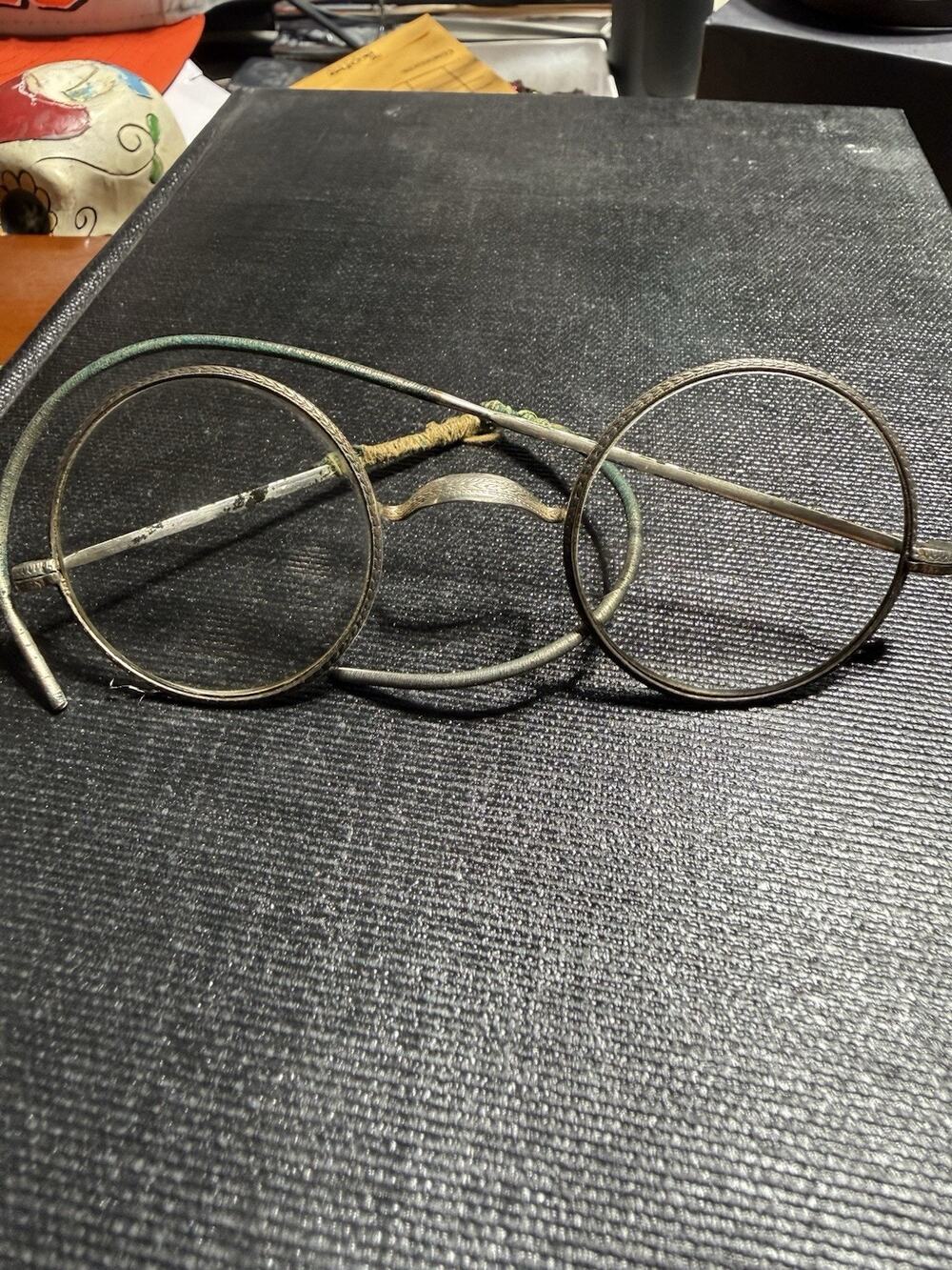Early 1900s Antique Gold Filled Bifocals Mint Lenses “TROY”